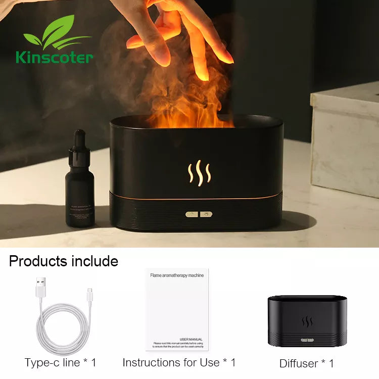 Humidifier flame