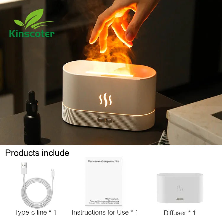 Humidifier flame