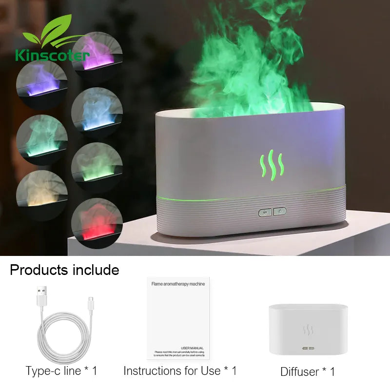 Humidifier flame